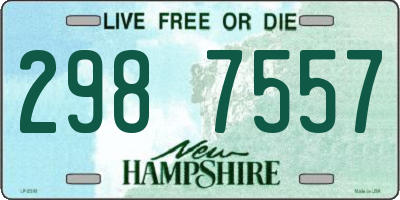 NH license plate 2987557