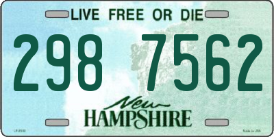 NH license plate 2987562