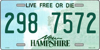 NH license plate 2987572