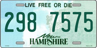 NH license plate 2987575