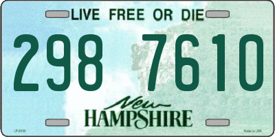 NH license plate 2987610