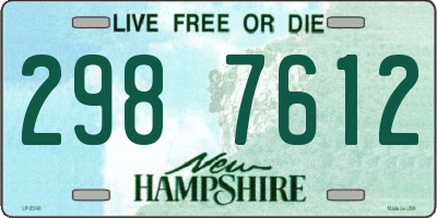 NH license plate 2987612