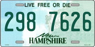 NH license plate 2987626