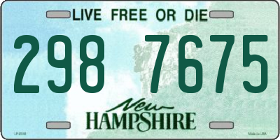 NH license plate 2987675