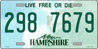 NH license plate 2987679