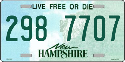 NH license plate 2987707