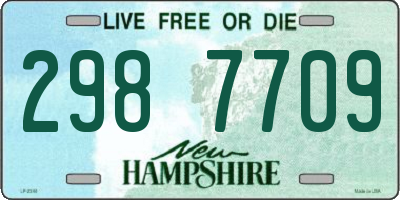 NH license plate 2987709