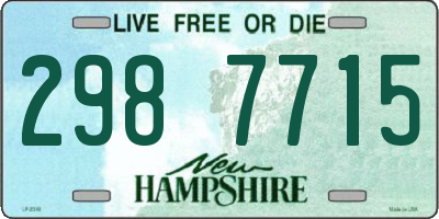 NH license plate 2987715