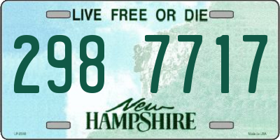 NH license plate 2987717