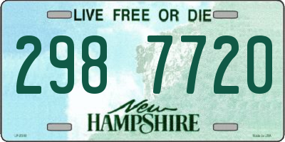 NH license plate 2987720