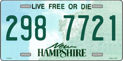 NH license plate 2987721