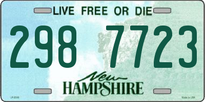 NH license plate 2987723