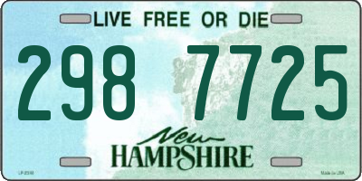 NH license plate 2987725
