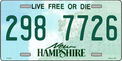 NH license plate 2987726