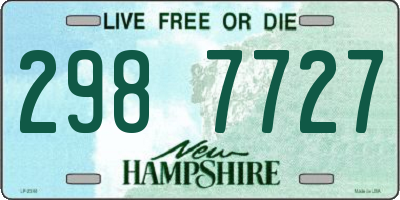 NH license plate 2987727