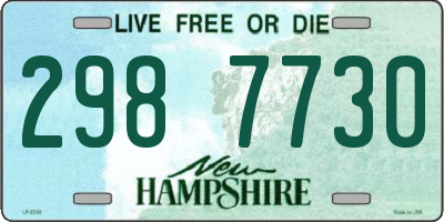 NH license plate 2987730