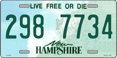 NH license plate 2987734