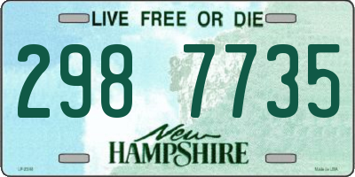 NH license plate 2987735