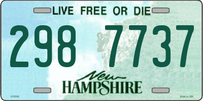 NH license plate 2987737