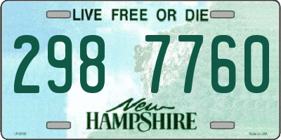 NH license plate 2987760
