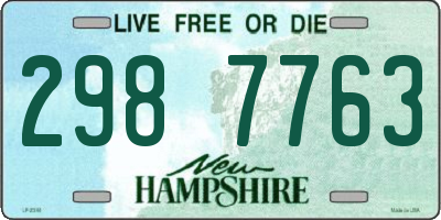 NH license plate 2987763