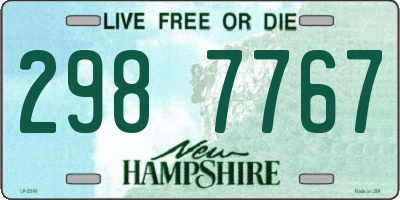 NH license plate 2987767