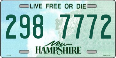 NH license plate 2987772