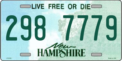 NH license plate 2987779
