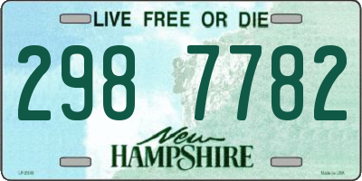 NH license plate 2987782