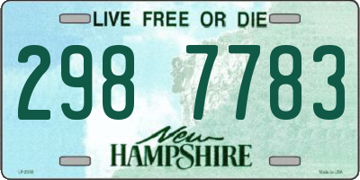 NH license plate 2987783