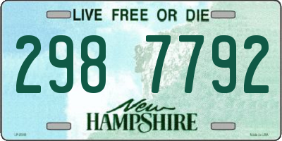 NH license plate 2987792
