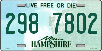 NH license plate 2987802