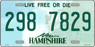 NH license plate 2987829