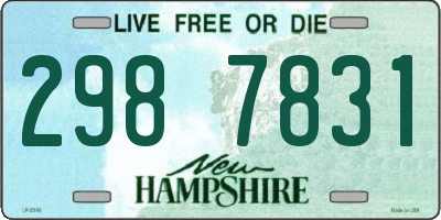NH license plate 2987831