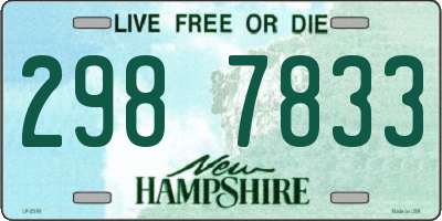 NH license plate 2987833