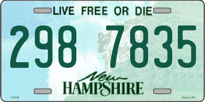 NH license plate 2987835