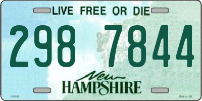 NH license plate 2987844