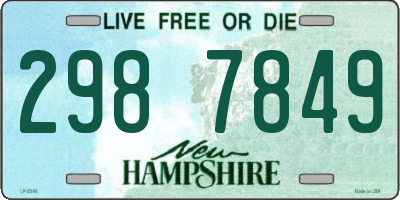 NH license plate 2987849