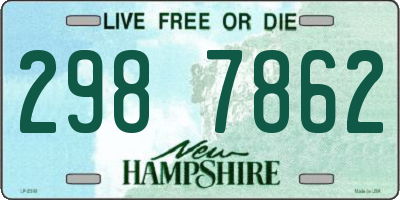 NH license plate 2987862
