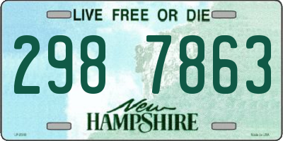 NH license plate 2987863
