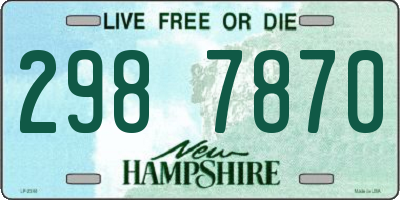 NH license plate 2987870