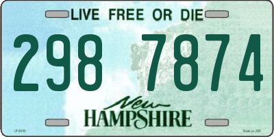 NH license plate 2987874