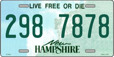 NH license plate 2987878