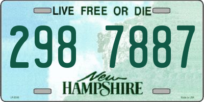 NH license plate 2987887