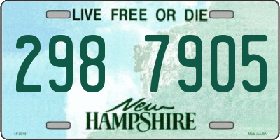NH license plate 2987905
