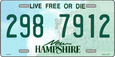 NH license plate 2987912