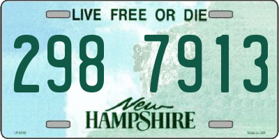 NH license plate 2987913