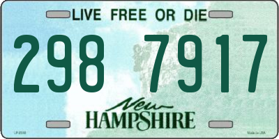 NH license plate 2987917