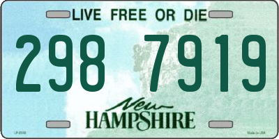 NH license plate 2987919