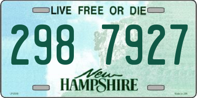 NH license plate 2987927